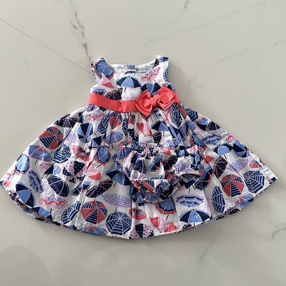 Jillian’s Closet umbrella print dress Size 0/3Months - Picture 7 of 9
